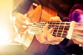 man playing guitar