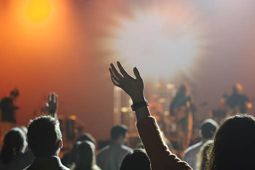 people enjoying music concert